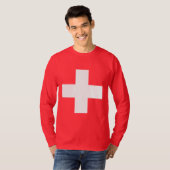 Editable Hintergrund Farbe, die Flagge von der T-Shirt (Vorne ganz)