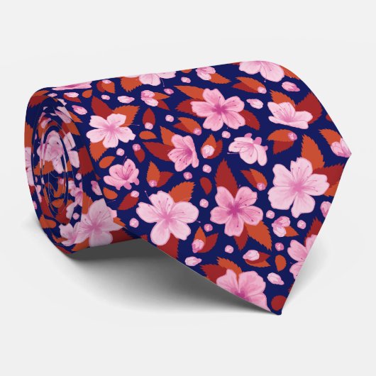 Editable Hintergrund-Farbe Kirschblüte oder Krawatte (Gerollt)