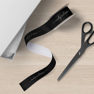 Editable Hintergrund-FarbKalligraphie-Skript Satinband
