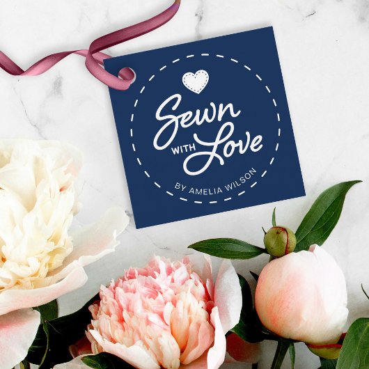 EDITABLE Hintergrundfarbe mit Liebe-Tag Geschenkanhänger
