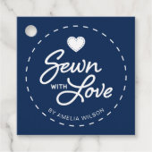 EDITABLE Hintergrundfarbe mit Liebe-Tag Geschenkanhänger (Vorderseite)
