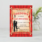 Editable Hoedown Shindig Country Western Geburtsta Einladung (Stehend Vorderseite)