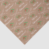 Editable Holiday Backgeschenk Brown Frohe Weihnach Seidenpapier (Ausschnitt)