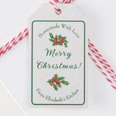 Editable Holiday Backgeschenk Grün Frohe Weihnacht Geschenkanhänger