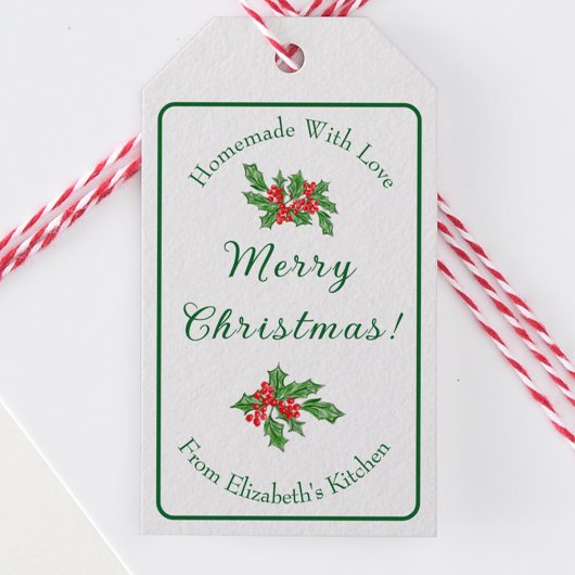 Editable Holiday Backgeschenk Grün Frohe Weihnacht Geschenkanhänger