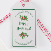 Editable Holiday Backgeschenk Grün Frohe Weihnacht Geschenkanhänger