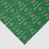 Editable Holiday Backgeschenk Grün Frohe Weihnacht Seidenpapier (Ausschnitt)