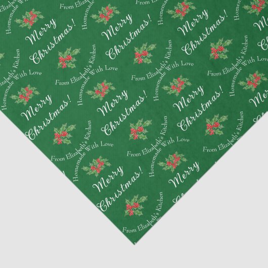 Editable Holiday Backgeschenk Grün Frohe Weihnacht Seidenpapier (Ausschnitt)