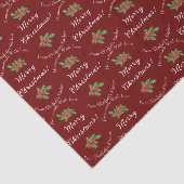 Editable Holiday Backgeschenk Rot Frohe Weihnachte Seidenpapier (Ausschnitt)