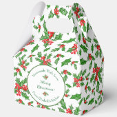 Editable Holiday Backgeschenk Weiß Frohe Weihnacht Geschenkschachtel (Vorderseite)