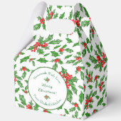 Editable Holiday Backgeschenk Weiß Frohe Weihnacht Geschenkschachtel (Rückseite)