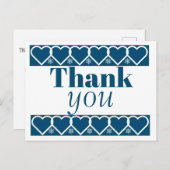 Editable Holiday Christmas Vielen Dank Postkarte (Vorne/Hinten)