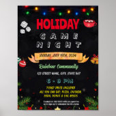 Editable Holiday Game night Flyer Poster (Vorne)