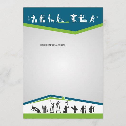 Editable Home Services Flyer Template Einladung (Rückseite)