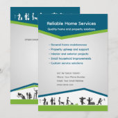 Editable Home Services Flyer Template Einladung (Vorne/Hinten)