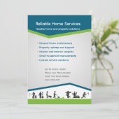 Editable Home Services Flyer Template Einladung (Stehend Vorderseite)