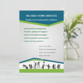 Editable Home Services Flyer Template Einladung (Stehend Vorderseite)