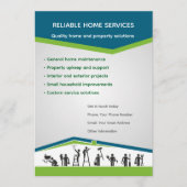 Editable Home Services Flyer Template Einladung (Vorderseite)