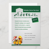 Editable Home Services Flyer Template Einladung (Vorne/Hinten)