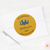 Editable Homemade BlackBerry Jam Runder Aufkleber (Umschlag)