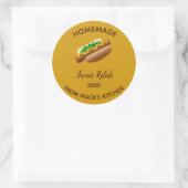 Editable Homemade Sweet Relish Runder Aufkleber (Tasche)