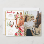Editable Horse Foto Einladung (Vorderseite)