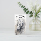 Editable Horse Ranch Business Card Visitenkarte (Stehend Vorderseite)