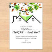 Editable House Warming Invitation, House Warming P Acryleinladungen (Vorderseite)