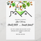 Editable House Warming Invitation, House Warming P Einladung (Vorderseite)