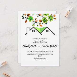 Editable House Warming Invitation, House Warming P Einladung