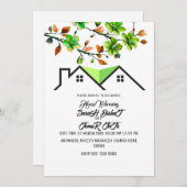 Editable House Warming Invitation, House Warming P Einladung (Vorne/Hinten)