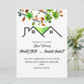 Editable House Warming Invitation, House Warming P Einladung (Stehend Vorderseite)