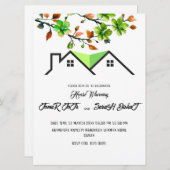 Editable House Warming Invitation, House Warming P Einladung (Vorne/Hinten)