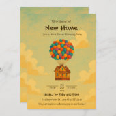 Editable Housewarming Invitation Einladung (Vorne/Hinten)