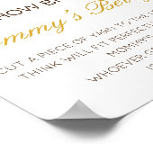 Editable How Big is Mommy's Bly Game Poster (Ecke)