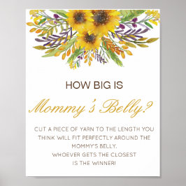 Editable How Big is Mommy's Bly Game Poster