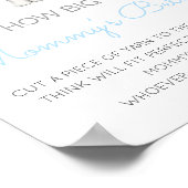 Editable How Big is Mommy's Bly Game Poster (Ecke)