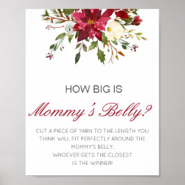 Editable How Big is Mommy's Bly Game Poster
