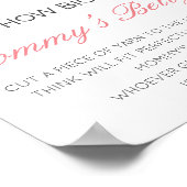 Editable How Big is Mommy's Bly Game Poster (Ecke)