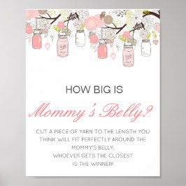 Editable How Big is Mommy's Bly Game Poster