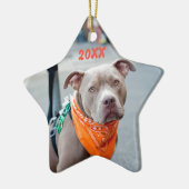 Editable Hund mit Bandana Keramikornament (Links)