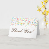 Editable Ice Cream Sprinkler Danke Karte (Gelbe Blume)