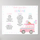 Editable Ice Cream Sundae Poster (Vorne)
