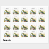 Editable Iguana and Books Buchzeichen Sticker (Blatt)