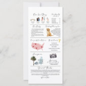 Editable Infographic Wedding Program Template (Rückseite)