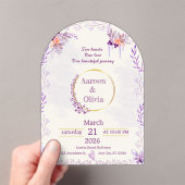 Editable Intimate Garden Wedding Invitation Acryleinladungen (Insitu (Handheld))