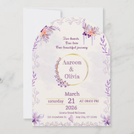Editable Intimate Garden Wedding Invitation Einladung