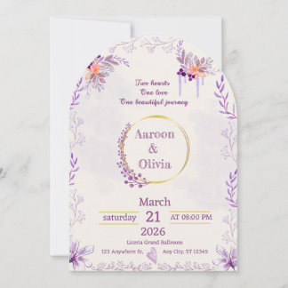 Editable Intimate Garden Wedding Invitation Einladung