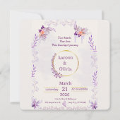 Editable Intimate Garden Wedding Invitation Einladung (Vorderseite)