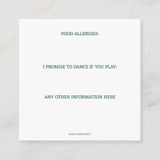 Editable Intricate Indian Archway UAWG Begleitkarte (Rückseite)